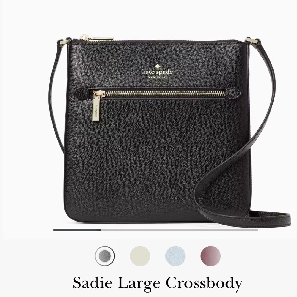 Kate Spade Black Sadie Large Crossbody Bag